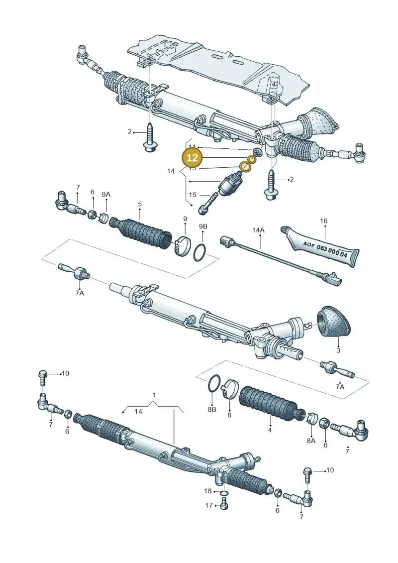 4B0422150A — Audi A8/S8/qu. lang    08> (2007-) diagram 291422400, position 12