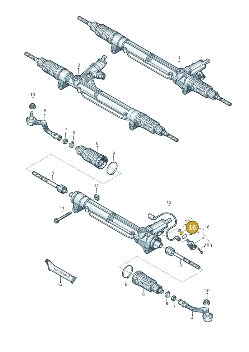 4B0422150A — Audi RS5 Coupe (2010-2015) diagram 620422000, position 16