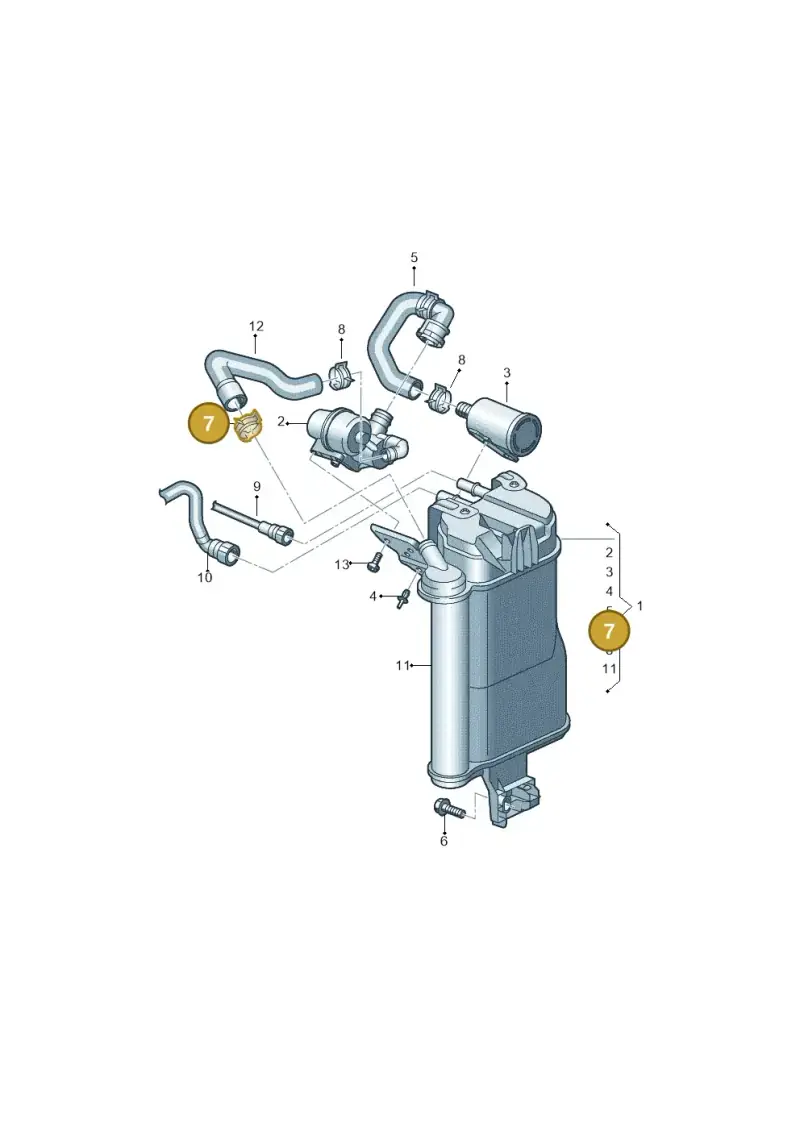 4B0422379A — Audi A3 Cabrio (2016-2020) diagram 891201086, position 7