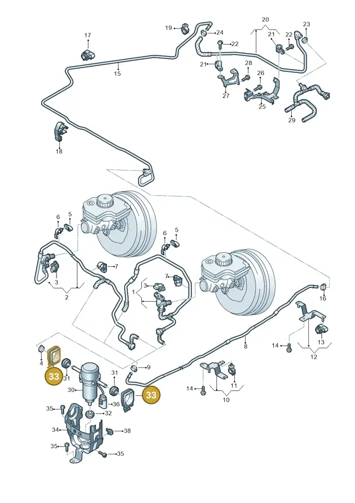 4B0614145 — Audi R8 Spyder (2015-2024) diagram 872611700, position 33
