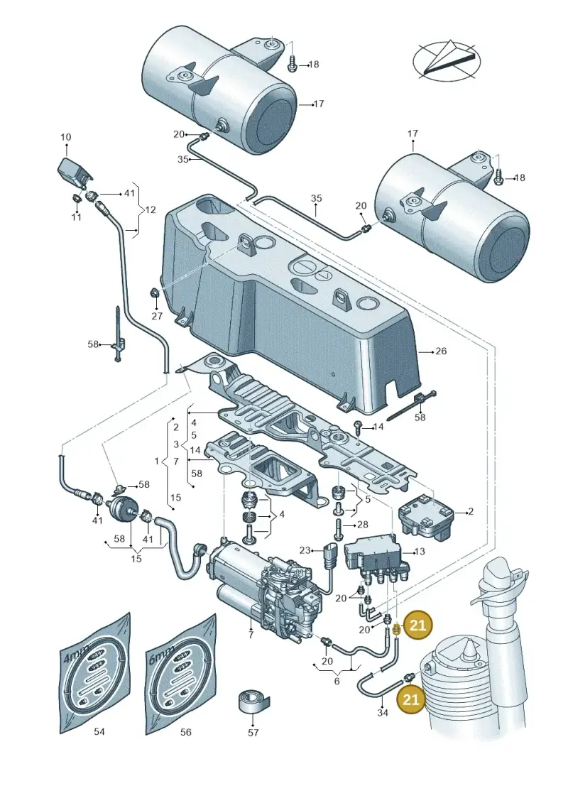 4B0616751 — Audi Q8 e-tron (2018-2020) diagram 586616300, position 21
