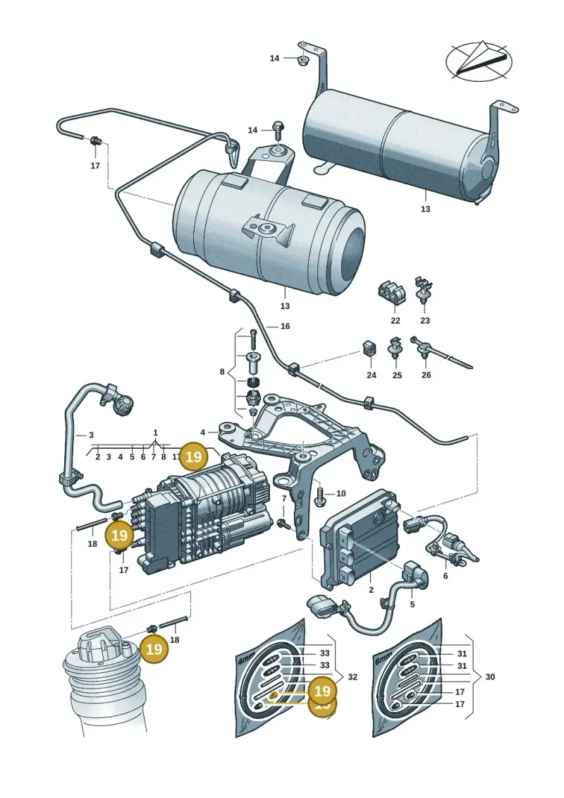 4B0616751 — Audi Q6 e-tron (2023-) diagram f5s616300, position 19