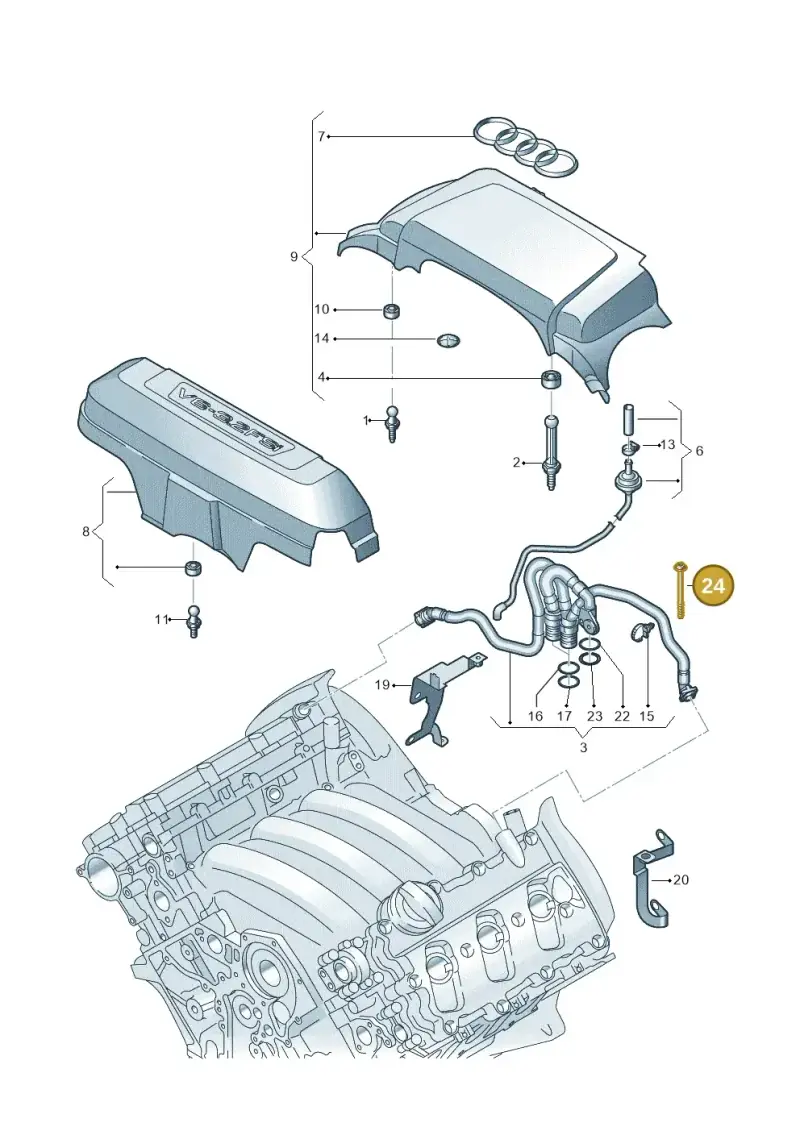 4B0807199F — Audi A6 QU.ALLROAD     07> (2006-) diagram 603103800, position 24