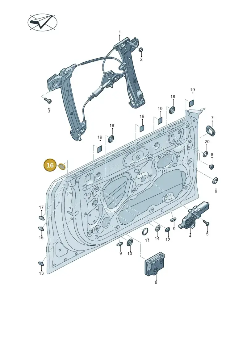 4B0837491B — Audi RS7 Sportback (2019-) diagram 435837600, position 16