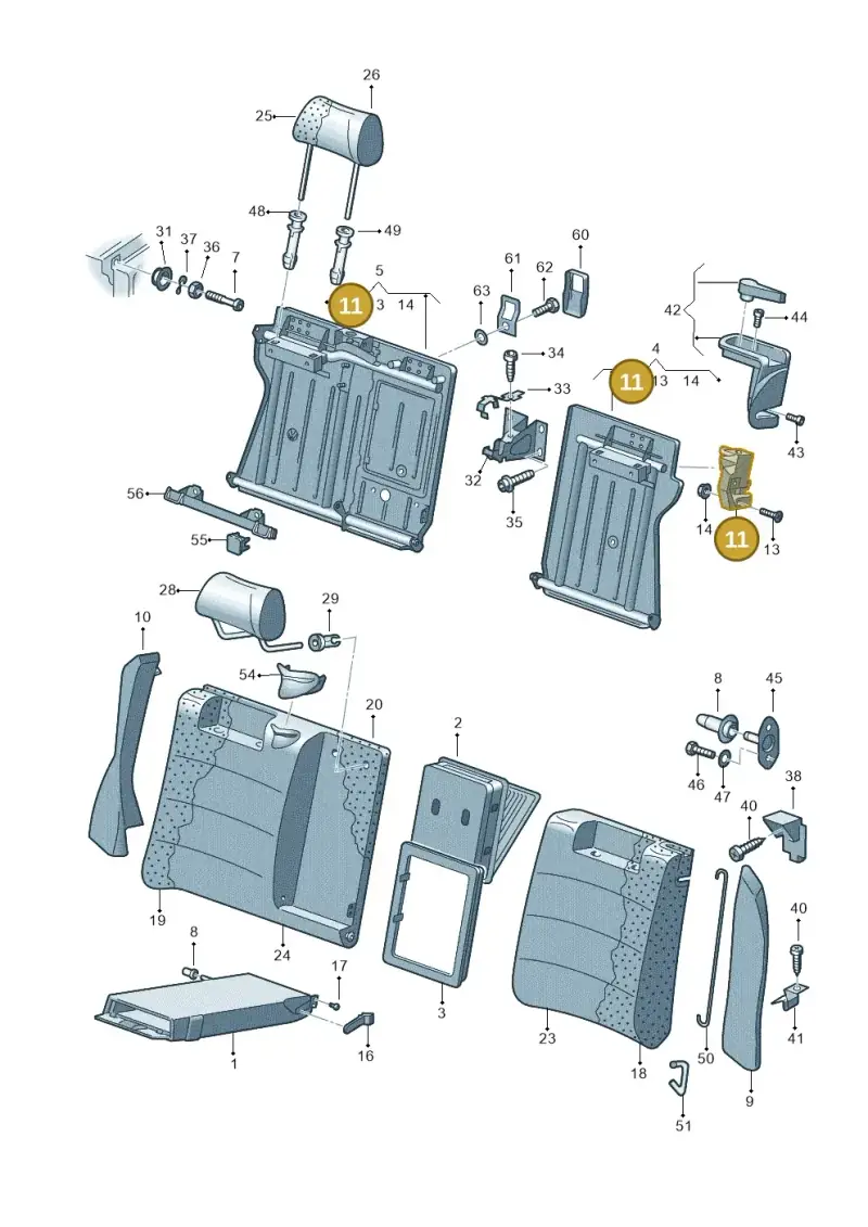4B0885734C — Audi RS4 AV. QU. (2000-2001) diagram 218885750, position 11
