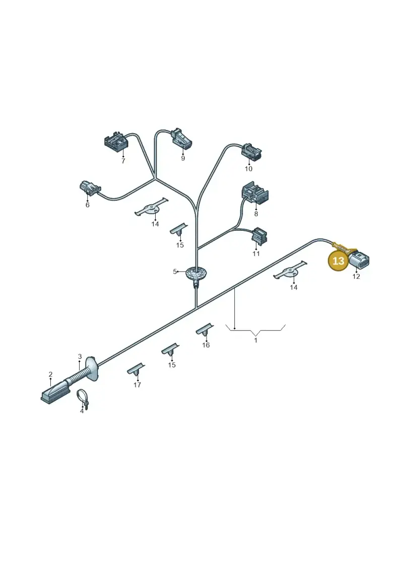 4B0906102 — Audi RS3 Limousine (2017-2020) diagram 745972370, position 13