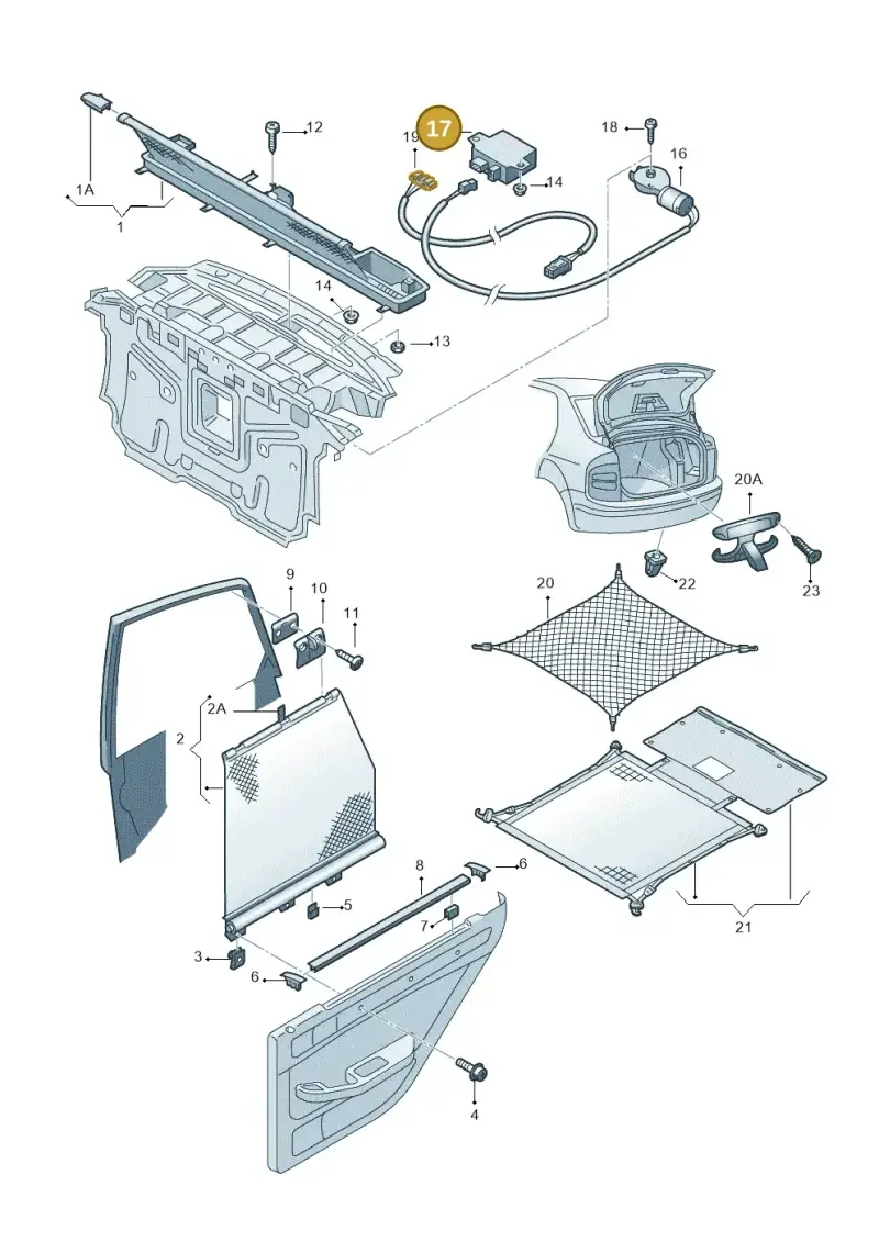 4B0907491 — Audi RS4 qu.           07> (2006-) diagram 260861000, position 17