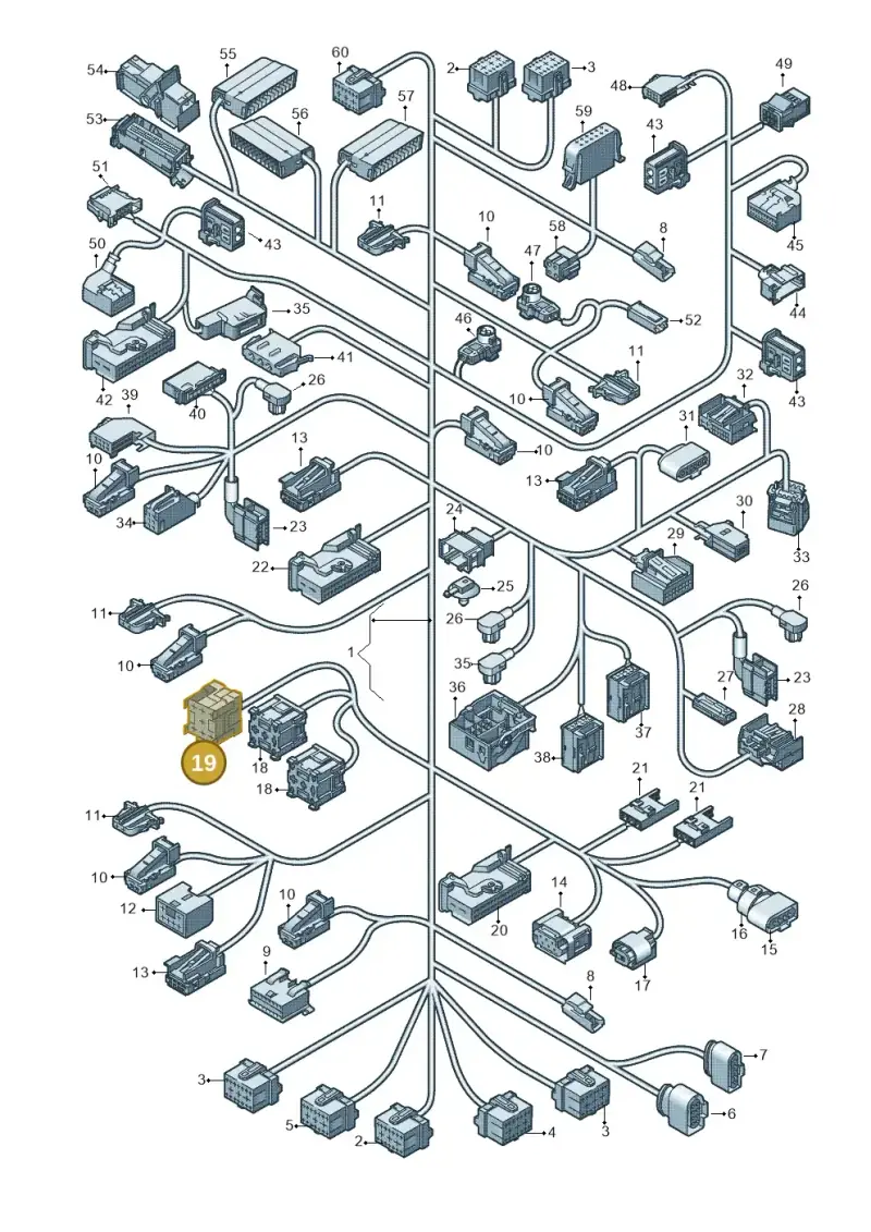 4B0937527 — Audi RS4 Av. qu. 4.2 (2012-2015) diagram 724971900, position 19