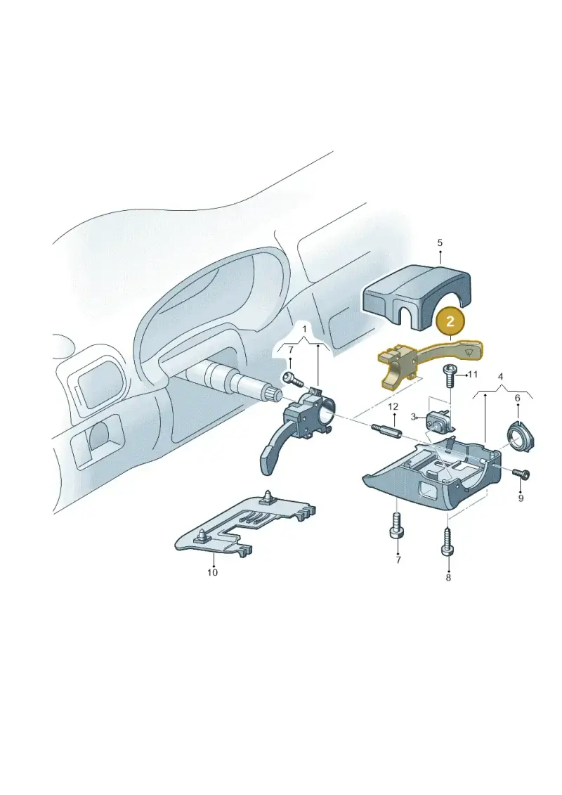 4B0953503E01C — Audi A6/Wagon/quattro (2001-2004) diagram 264953500, position 2