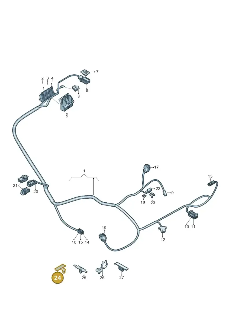 4B0971848K — Audi Q4 Sportback (2021-2022) diagram 89a972499, position 24