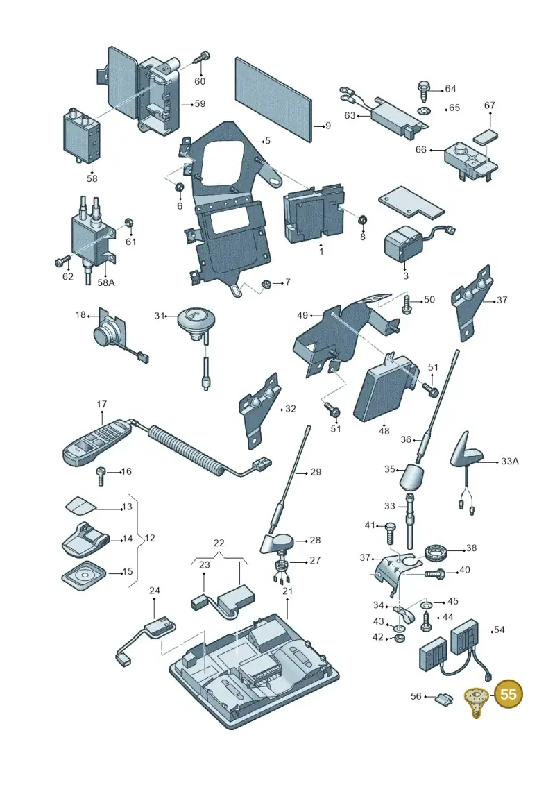 4B0971908 — Audi A6 Allroad qu. (2000-2005) diagram 264919150, position 55