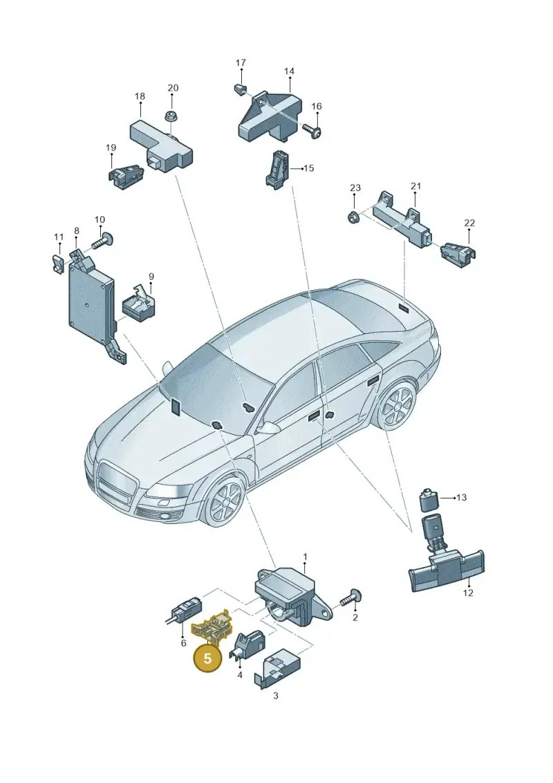 4B0971942 — Audi A6 2.7 TDI (2008-2011) diagram 448909000, position 5