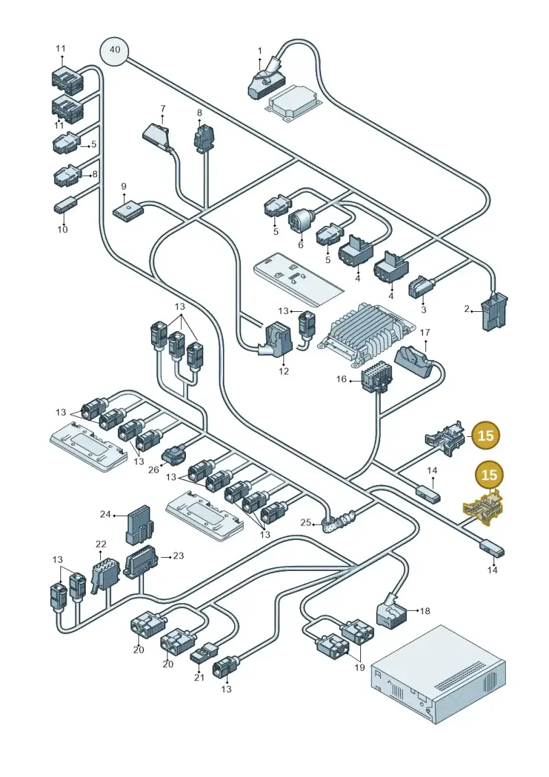 4B0971942 — Audi RS4 Cabrio qu.    08> (2007-) diagram 492971840, position 15