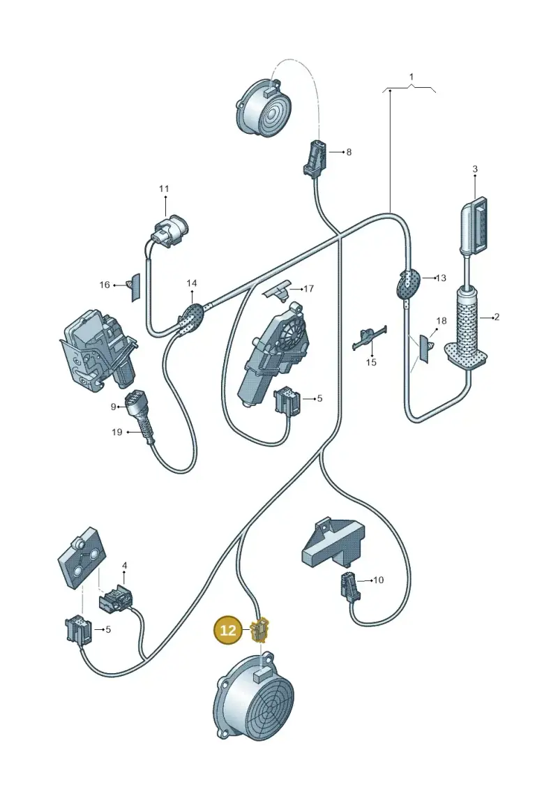 4B0971942 — Audi RS4 Av. qu. 4.2 (2012-2015) diagram 636972370, position 12