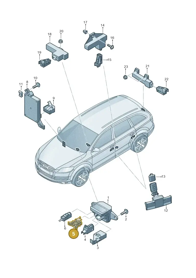 4B0971942 — Audi Q7 qu. 3.0 TDI (2009-2015) diagram 675909000, position 5
