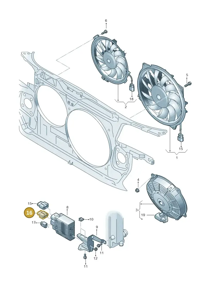 4B0971955 — Audi RS4 Cabrio qu.    08> (2007-) diagram 249959550, position 16