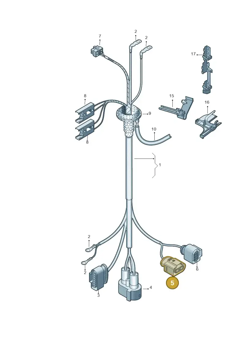 4B0971955 — Audi RS4 Cabrio qu.    08> (2007-) diagram 454972080, position 5