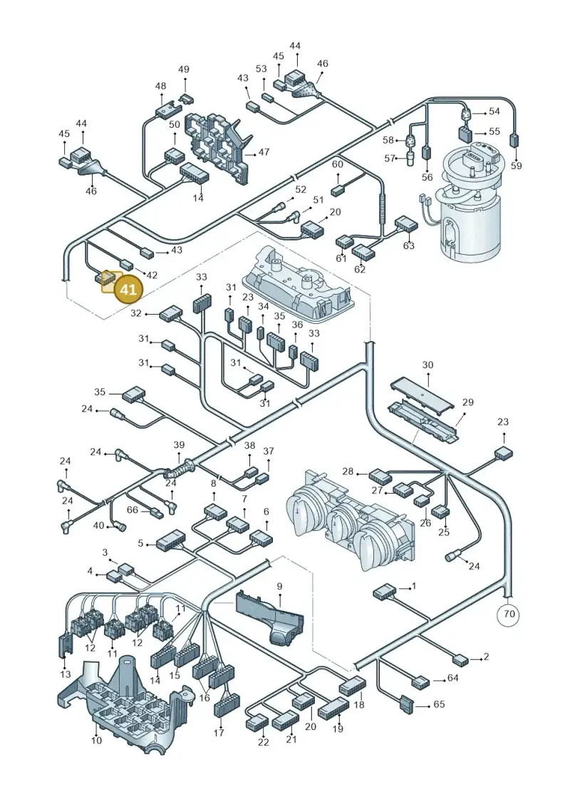 4B0972571 — Audi A2 (2000-2005) diagram 248971820, position 41