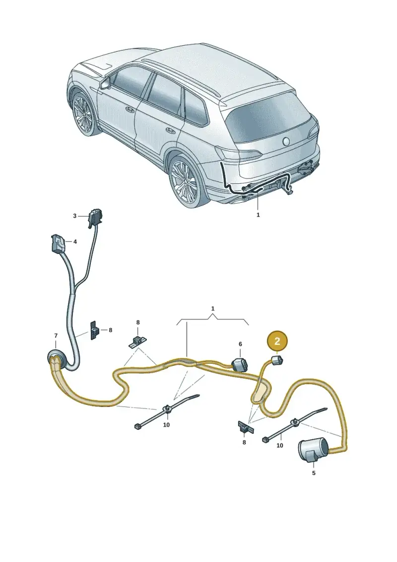 4B0972883 — Volkswagen Touareg (2017-2025) diagram 439972088, position 2