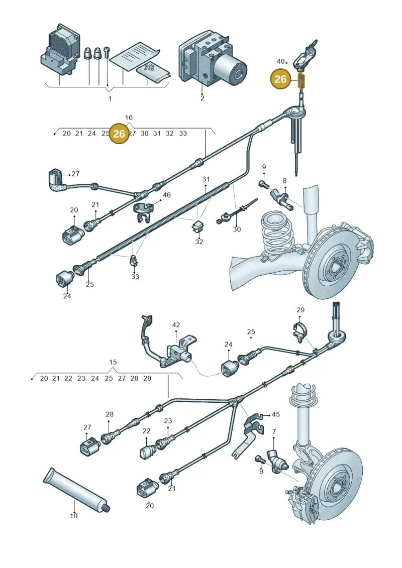 4B0972883 — Audi Q3 1.4 (2016-) diagram 728927000, position 26