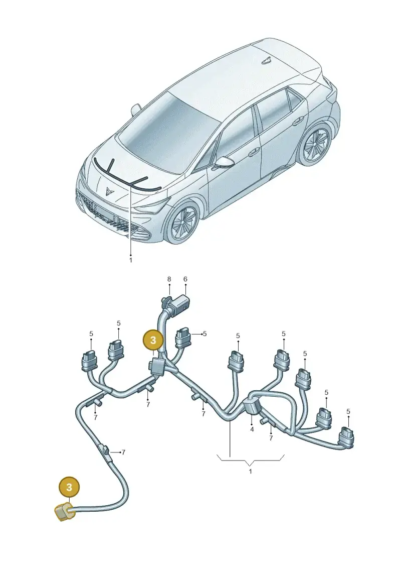 4B0972883A — SEAT CUPRA Born (2021-) diagram 10s971015, position 3