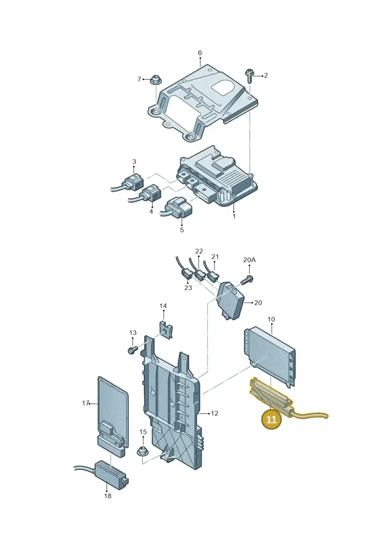 4B0973083A — Audi Q5 qu. 2.0 TDI (2012-2017) diagram 636907200, position 11