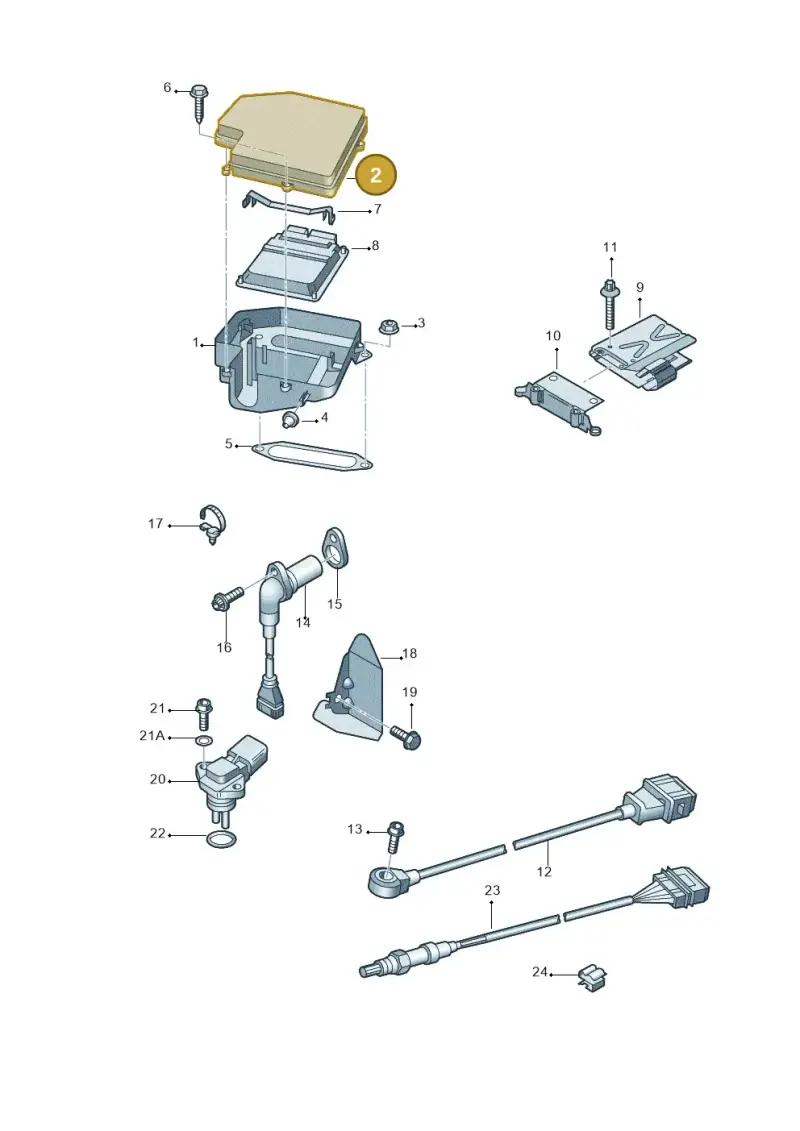 4B2907613 — Audi RS6 qu. (2003-2004) diagram 264906000, position 2