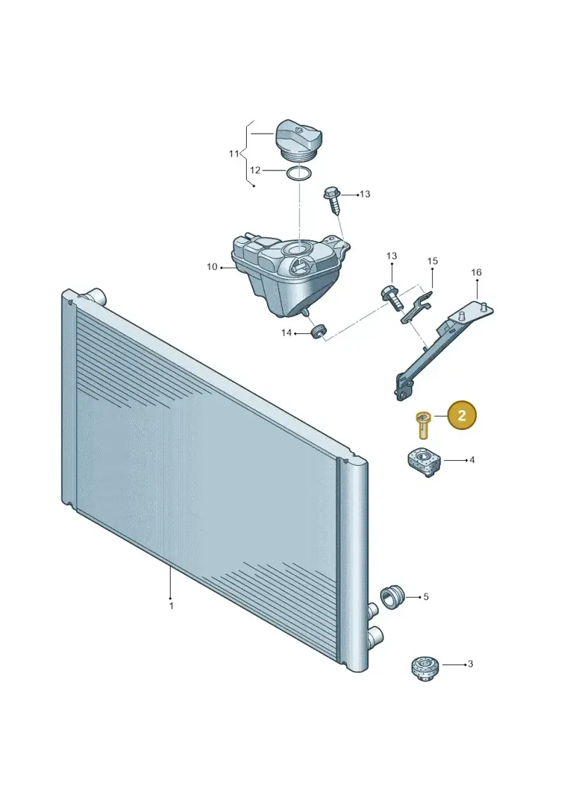 4B3121200 — Audi A8/S8/qu. lang    08> (2007-) diagram 291121700, position 2