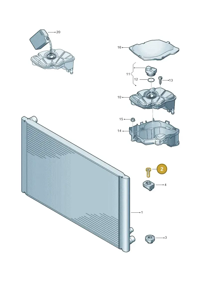 4B3121200 — Audi A8/S8/qu. lang    08> (2007-) diagram 291121720, position 2