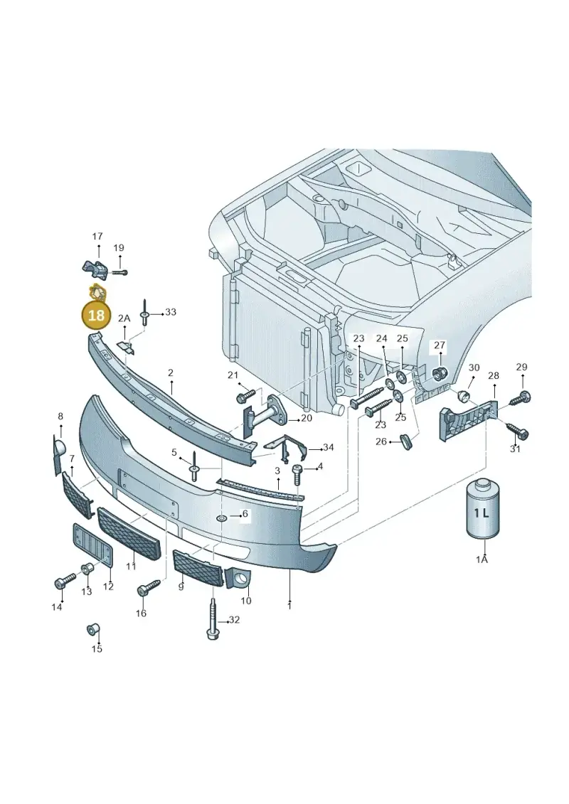 4B3807787 — Audi RS6 qu. (2003-2004) diagram 290807000, position 18