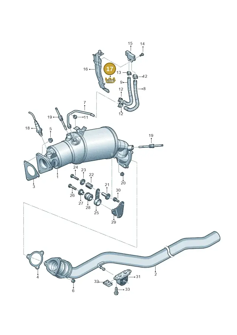 4D0201449K — Audi A6 2.0 tdi (2010-2015) diagram 717253400, position 17