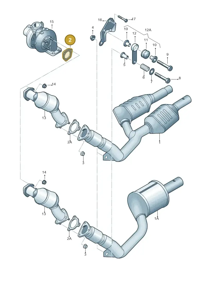 4D0253115D — Audi A4/S4/Av./qu.     05> (2005-) diagram 249253700, position 2