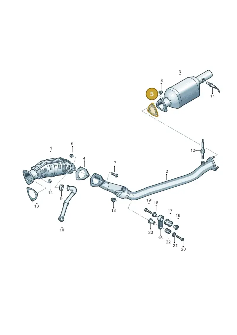4D0253115E — Audi A4/S4/Av./qu. (2001-2004) diagram 249253650, position 5