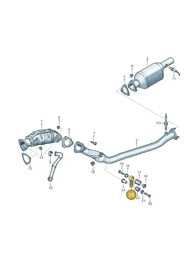 4D0253295F — Audi A4/S4/Av./qu. (2001-2004) diagram 249253650, position 15