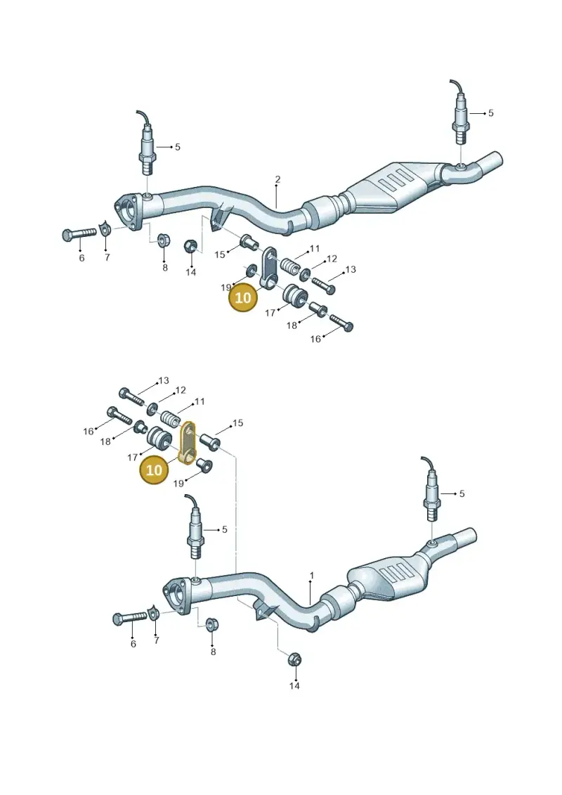 4D0253295J — Audi RS6 qu. (2003-2004) diagram 264253780, position 10