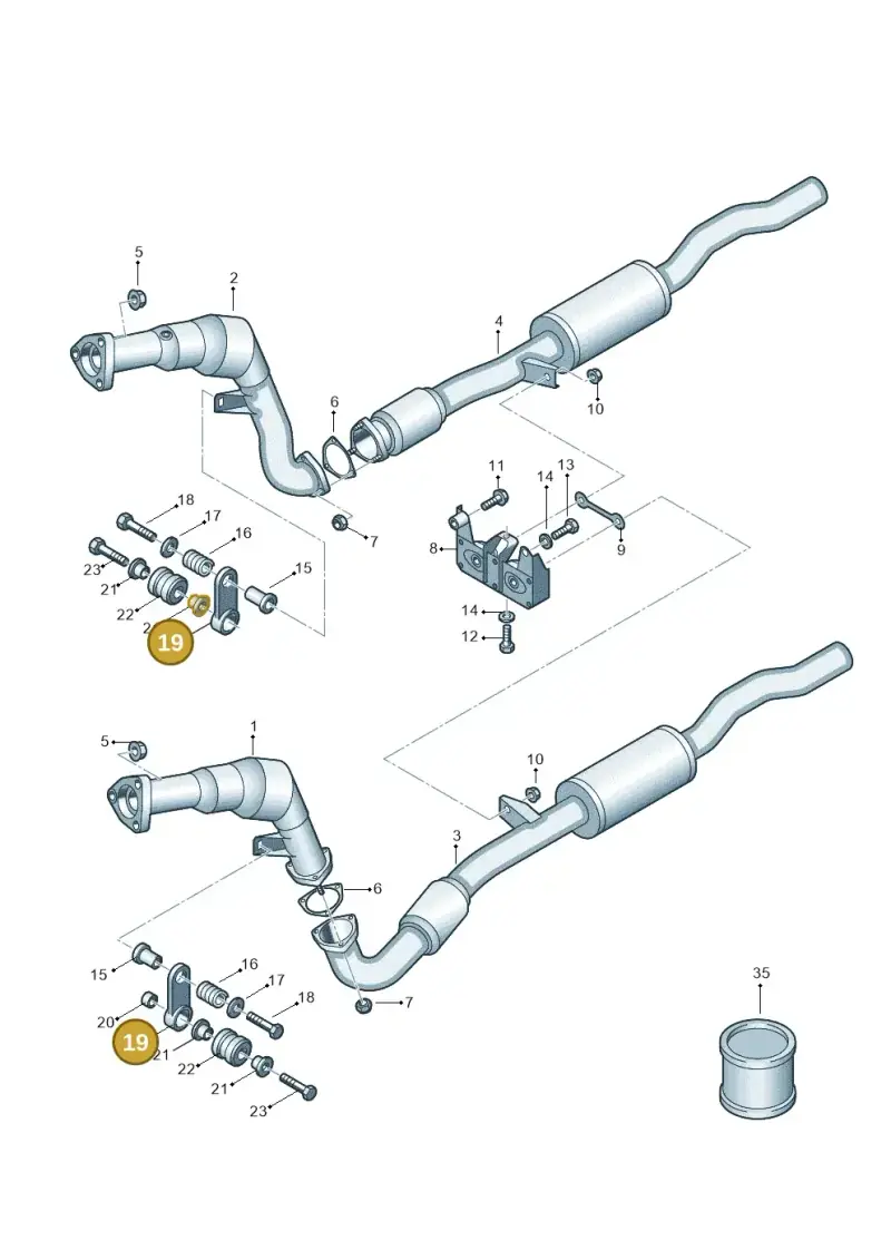 4D0253295J — Audi A8/S8/qu. lang (2003-2007) diagram 291253600, position 19