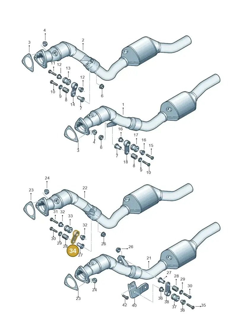 4D0253295J — Audi A4/S4 Cabrio./qu. 07> (2006-) diagram 454253740, position 34