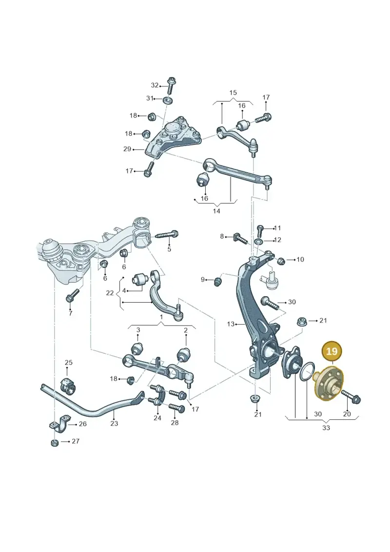 4D0407613E — Audi A6 2.7 TDI (2008-2011) diagram 448407060, position 19