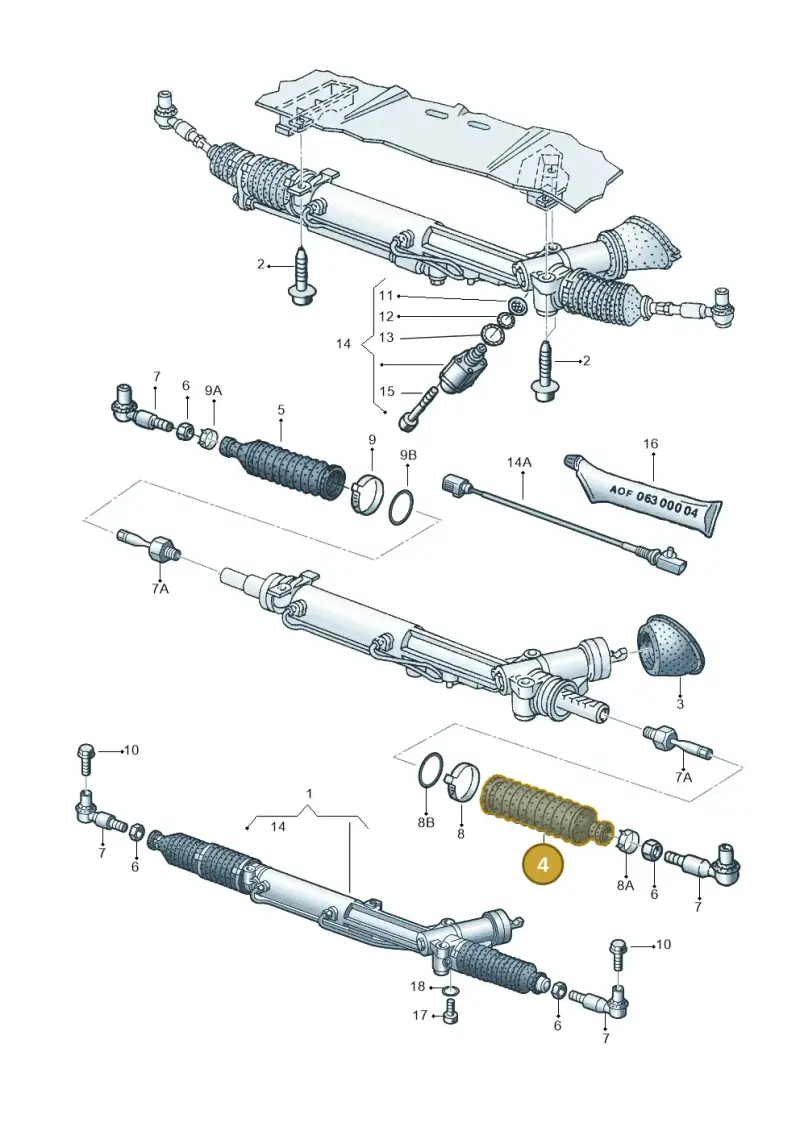 4D0419831E — Audi A8 quattro (1999-2002) diagram 291422400, position 4