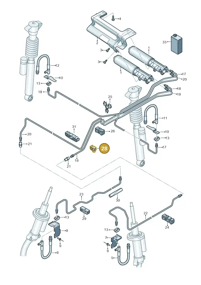 4D0611797P — Audi RS4 Av. qu. 4.2 (2012-2015) diagram 695616300, position 28