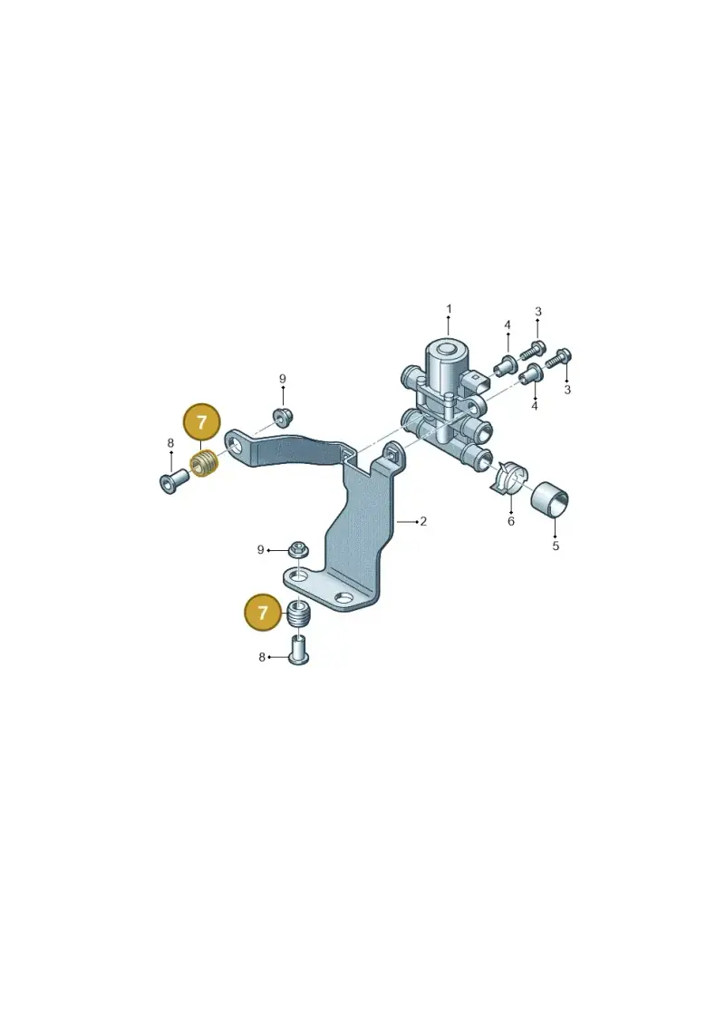4D0614177A — Audi Q5 qu. 2.0 TDI (2012-2017) diagram 647261200, position 7
