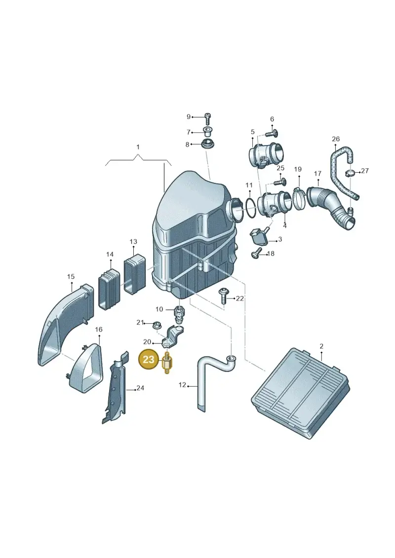 4D0614177F — Audi A8/S8/qu. lang    08> (2007-) diagram 291129200, position 23