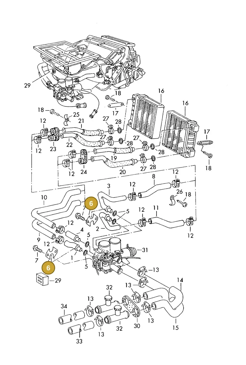 4D0819379 — Audi A8 quattro (1999-2002) diagram 153819600, position 6