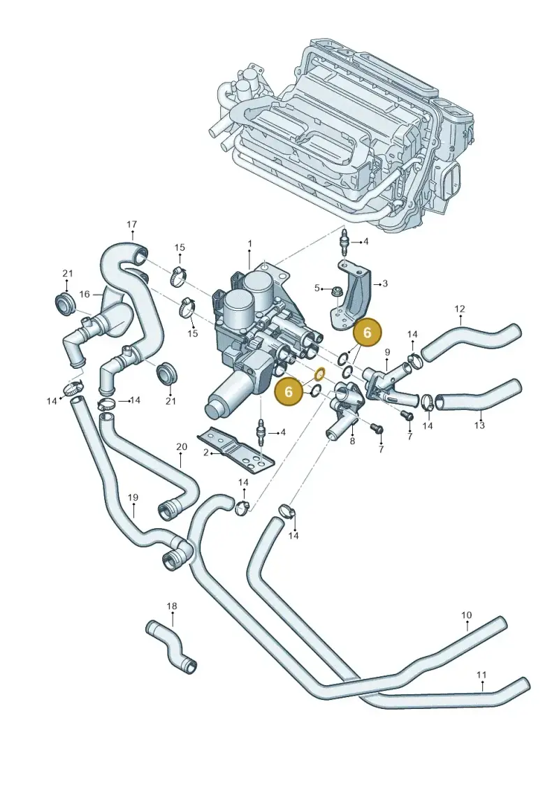 4D0819380 — Audi A8/S8/qu. lang    08> (2007-) diagram 291819600, position 6