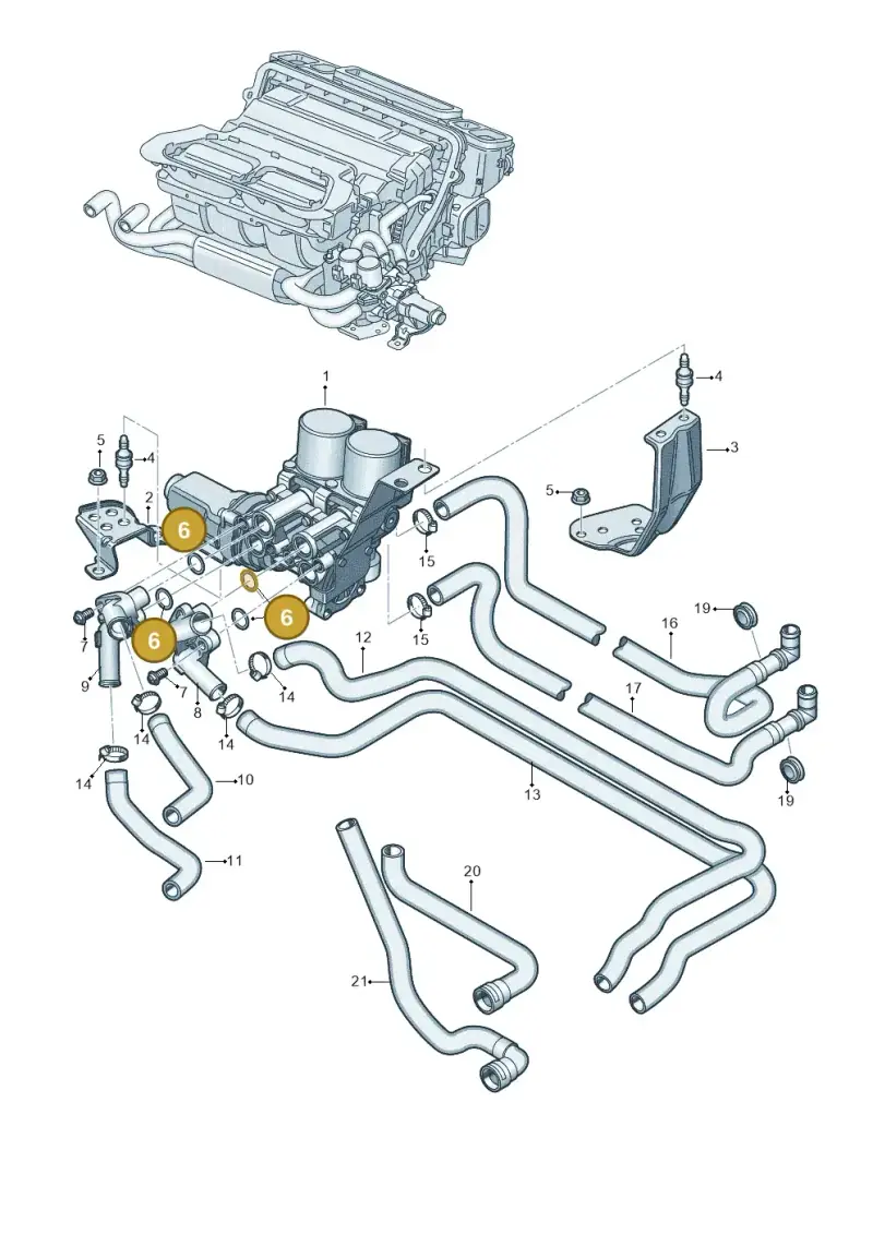 4D0819380 — Audi A8/S8/qu. lang    08> (2007-) diagram 291819610, position 6