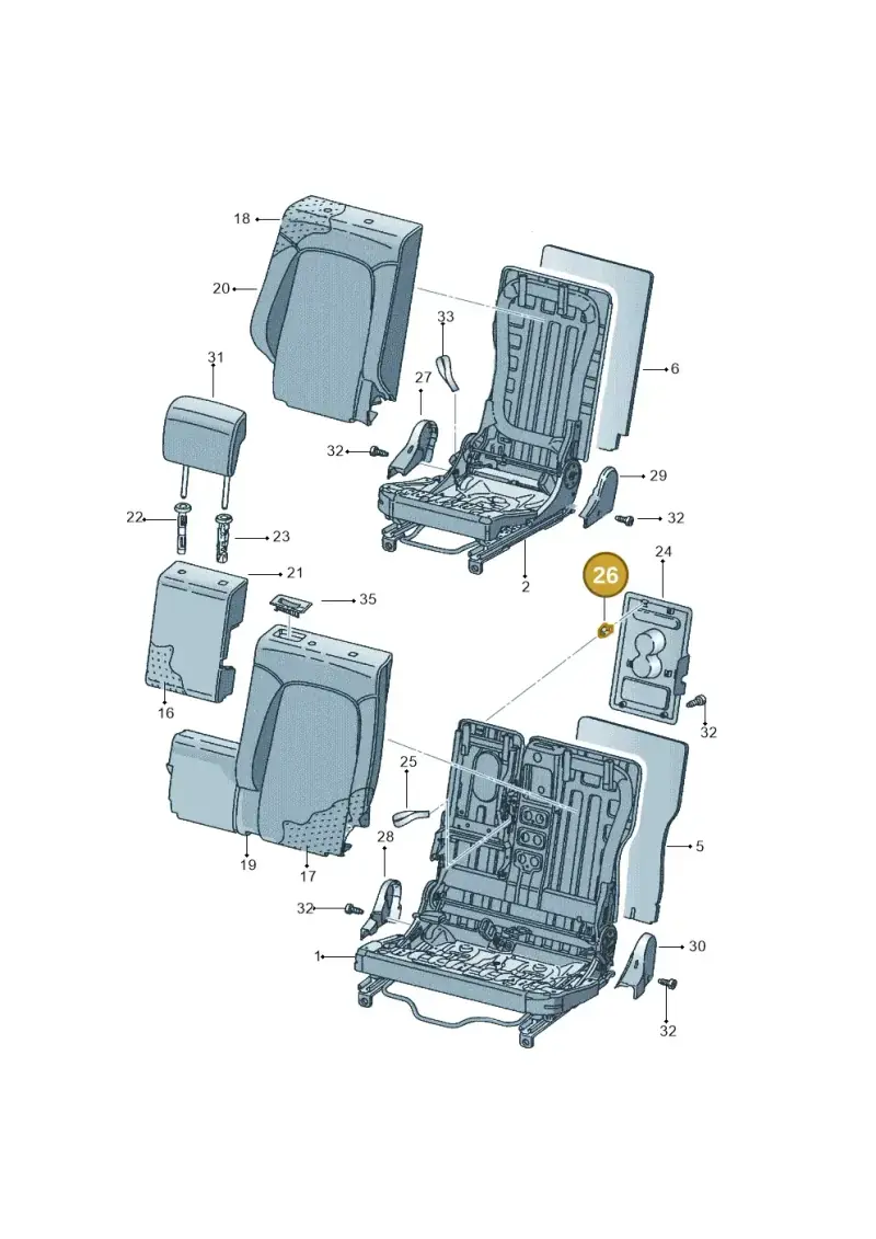 4D0867276A — SEAT TOLEDO                 05> (2004-) diagram 418885700, position 26