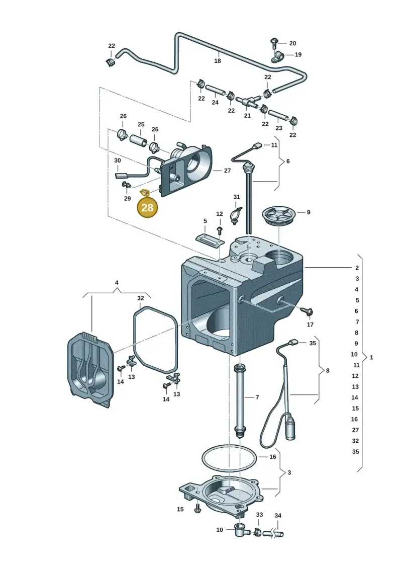 4D0867276A — Volkswagen Multivan (2021-2025) diagram 7t0068140, position 28