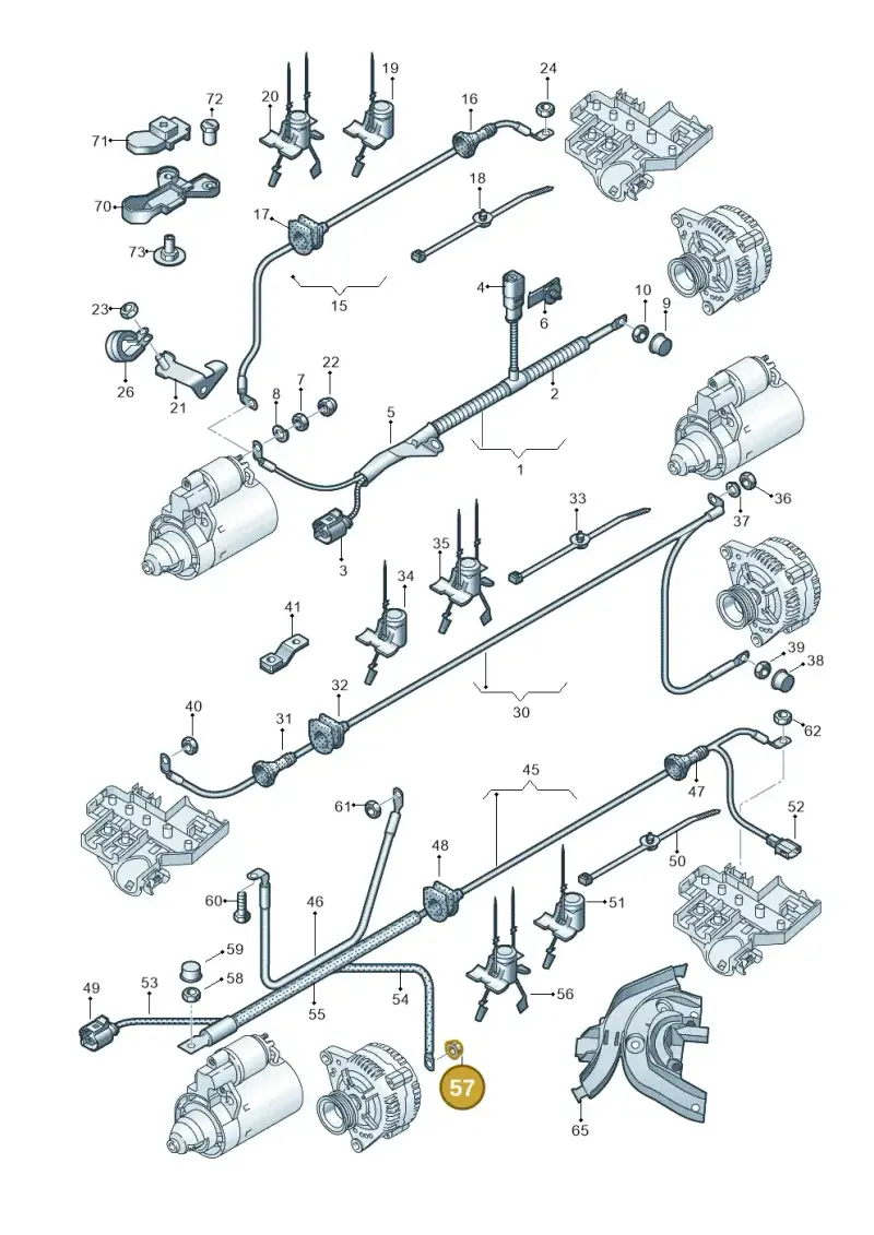 4D0903181 — Audi A6 2.7 TDI (2008-2011) diagram 448972020, position 57