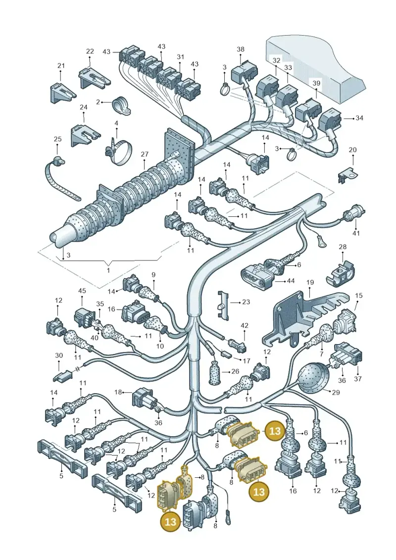 4D0906232 — Audi A4/Avant (1999-2001) diagram 156971180, position 13