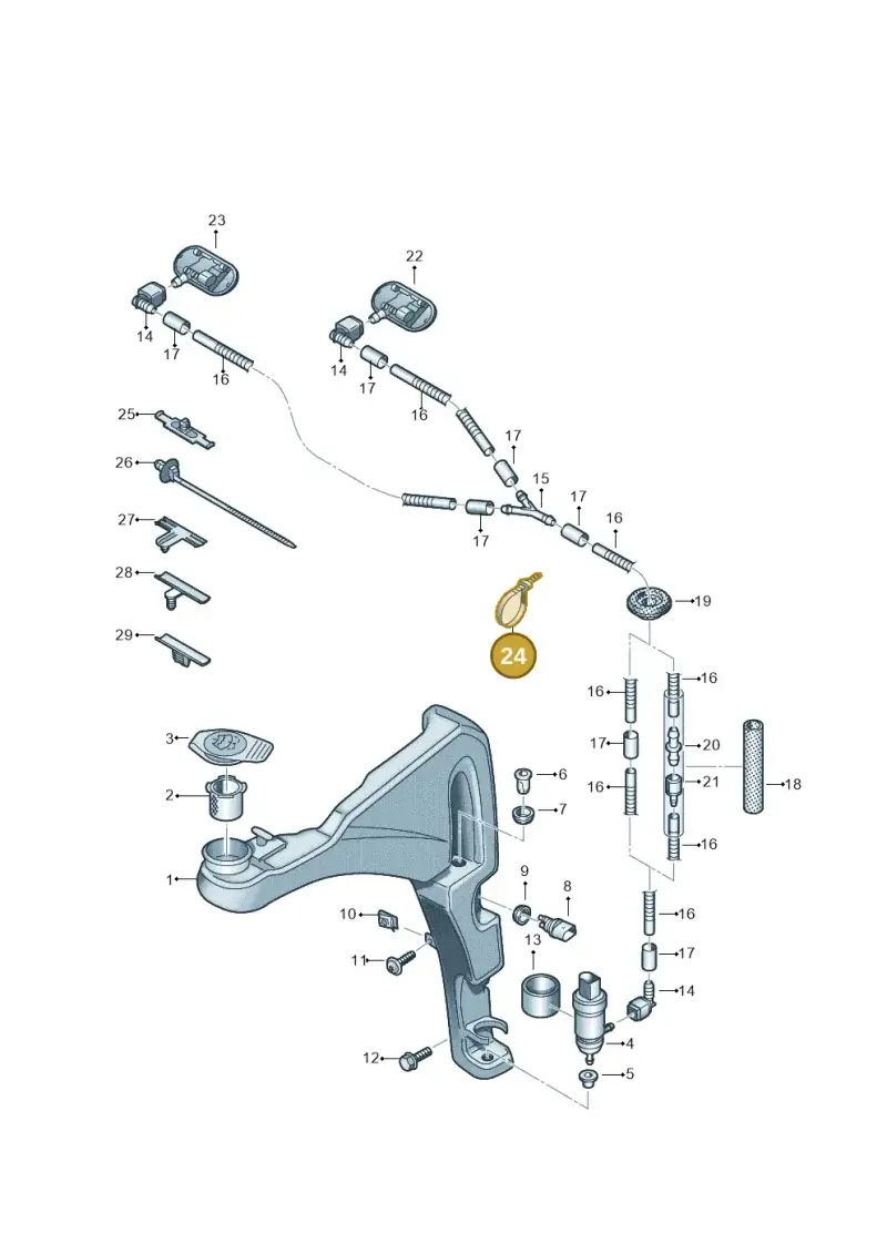 4D0971847B — Audi TTRS Coupe (2016-2023) diagram 850955100, position 24
